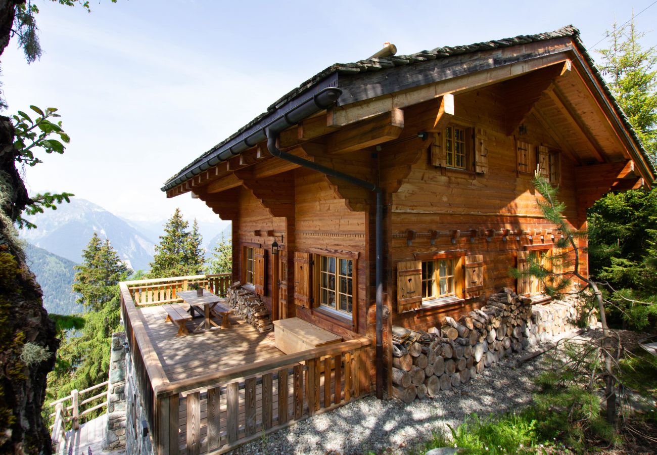 Chalet Ibex - Vorderseite des Chalets - Verbier Location™ Vorderseite