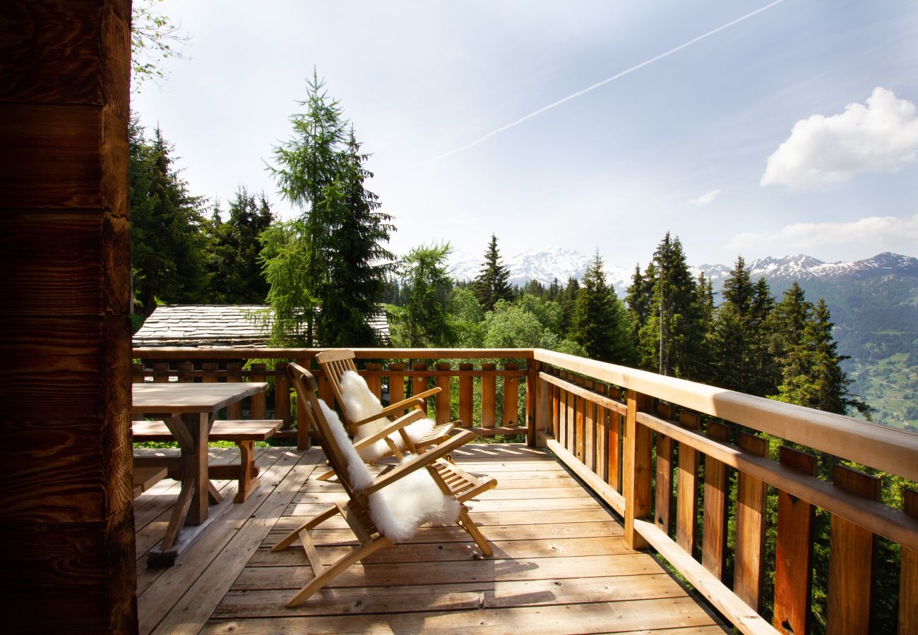 Chalet Ibex - Balkonecke - Verbier Location Balkon