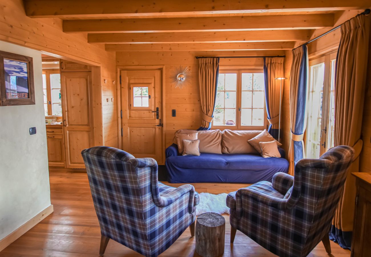 Chalet Ibex - Blaues Sofa - Verbier Location ™ Blaues Sofa