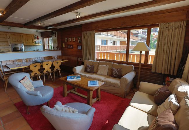 Apartement Bagnardise 12 in Verbier - Living Apartement Bagnardise 12 in Verbier - Living