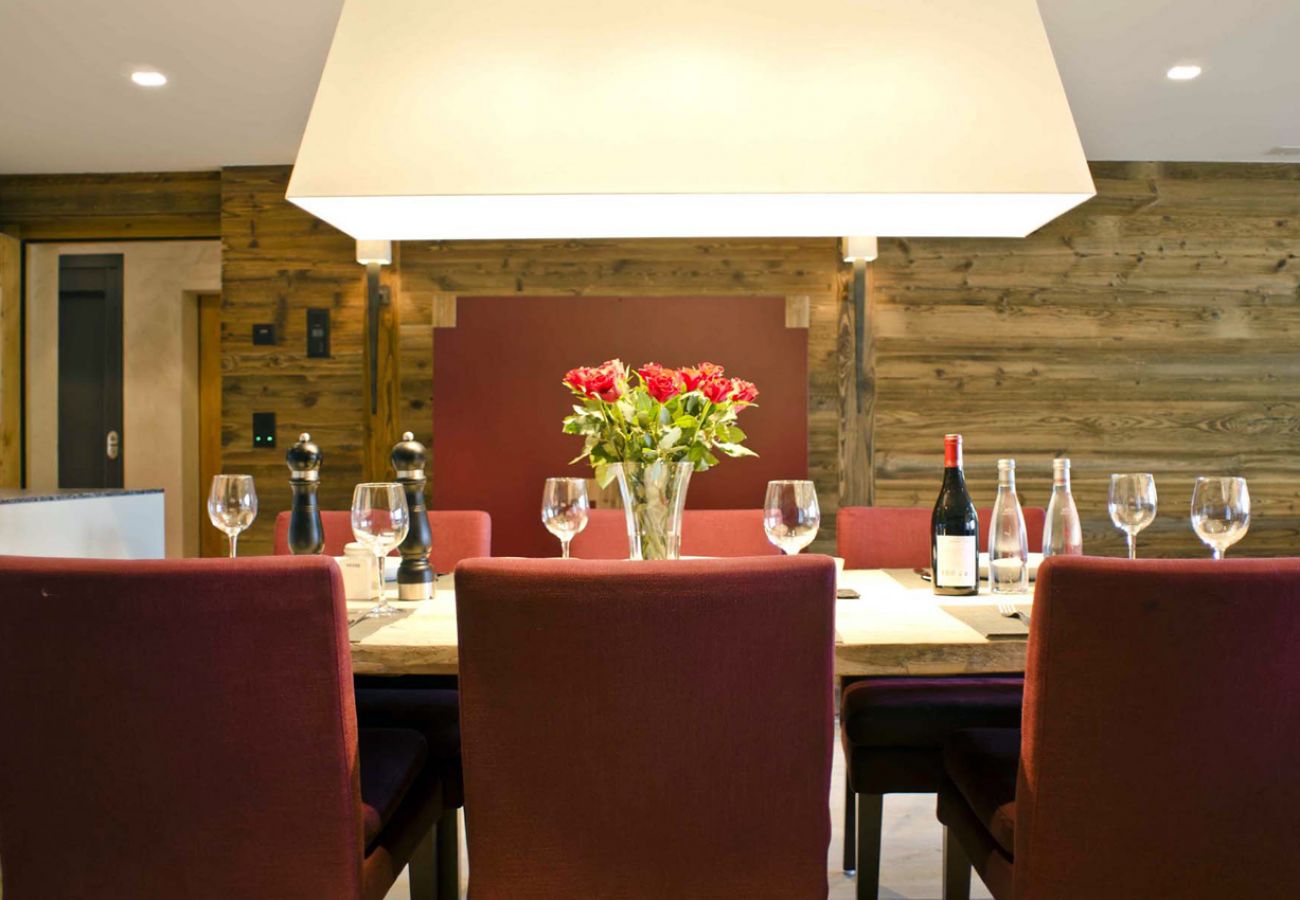 Appartement Basalte C01/02  - Verbier Location - table à manger Louer Appartement Basalte C01/02  - table à manger